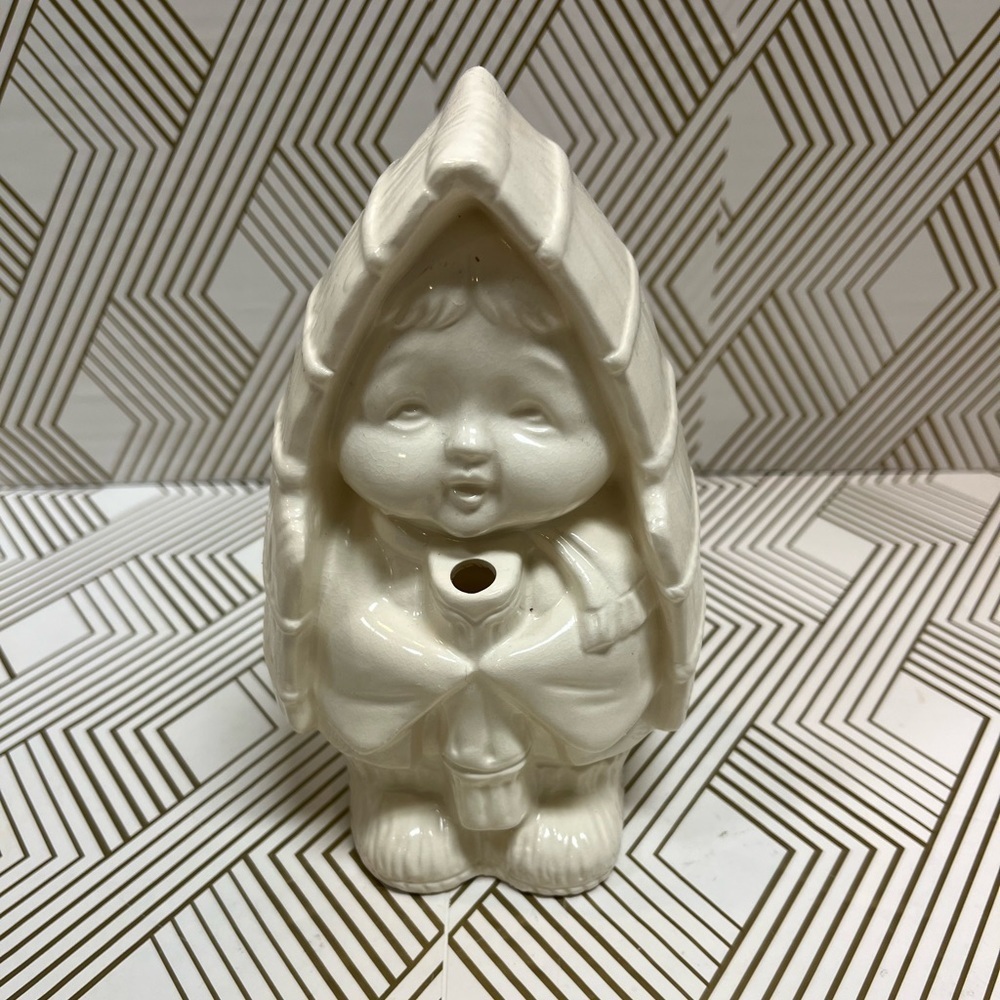 Benihana Tokyo Snow Child Tiki Mug Ceramic VTG Tea Light Holder Canoe